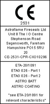 CE ETA Label Ablative Coating