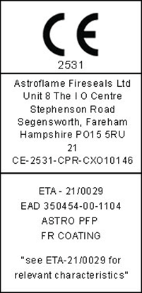 CE ETA Label Astro PFP FR Coating